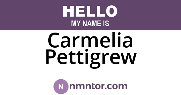 Carmelia Pettigrew
