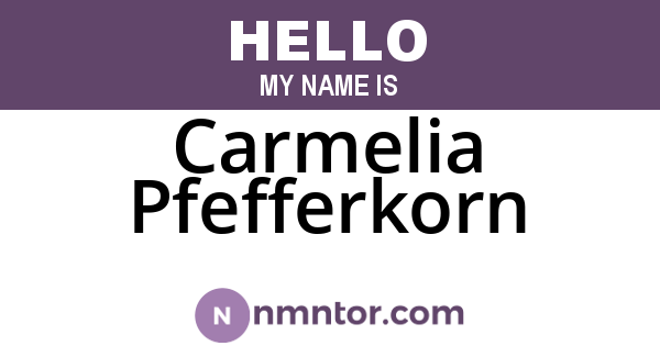Carmelia Pfefferkorn