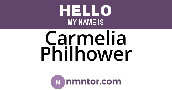 Carmelia Philhower