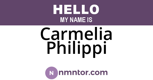 Carmelia Philippi