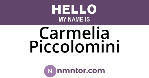 Carmelia Piccolomini
