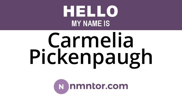 Carmelia Pickenpaugh