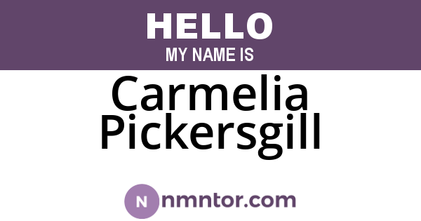 Carmelia Pickersgill