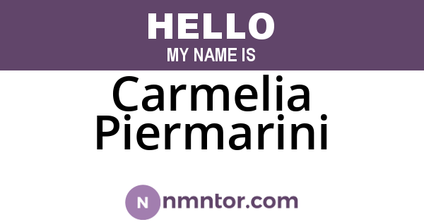 Carmelia Piermarini