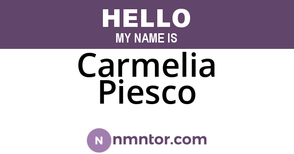Carmelia Piesco