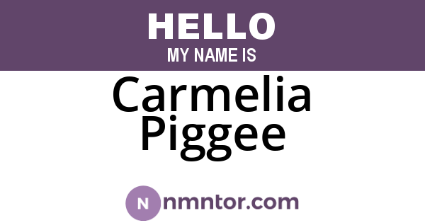Carmelia Piggee