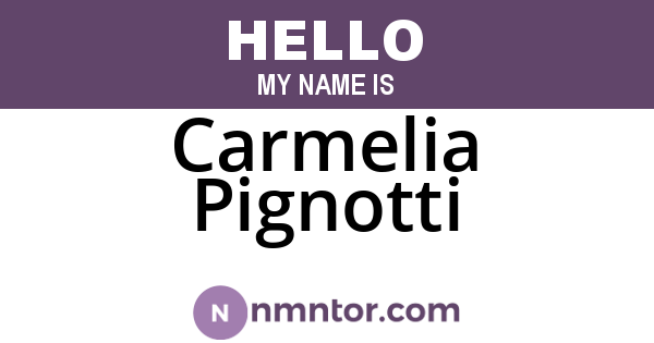 Carmelia Pignotti