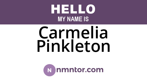 Carmelia Pinkleton