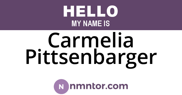 Carmelia Pittsenbarger