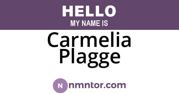 Carmelia Plagge