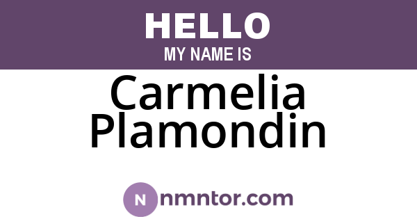 Carmelia Plamondin