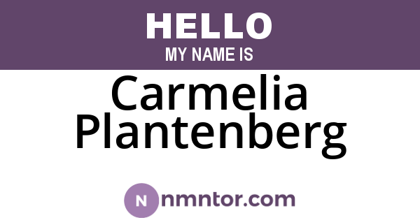 Carmelia Plantenberg