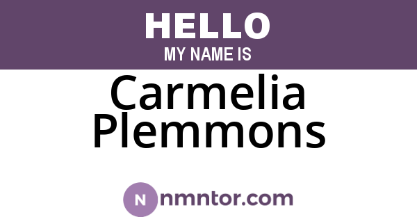Carmelia Plemmons