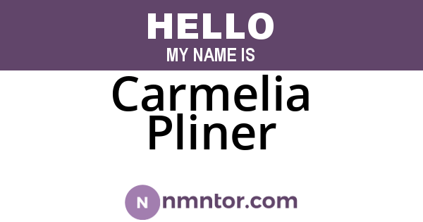 Carmelia Pliner