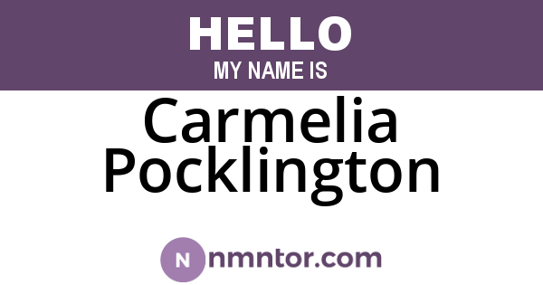 Carmelia Pocklington
