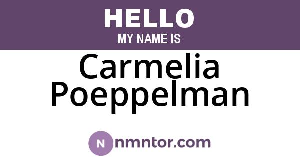 Carmelia Poeppelman