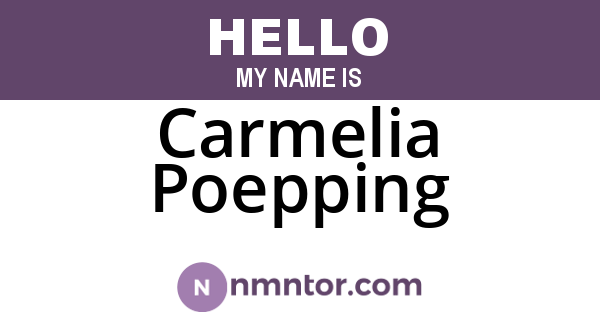 Carmelia Poepping