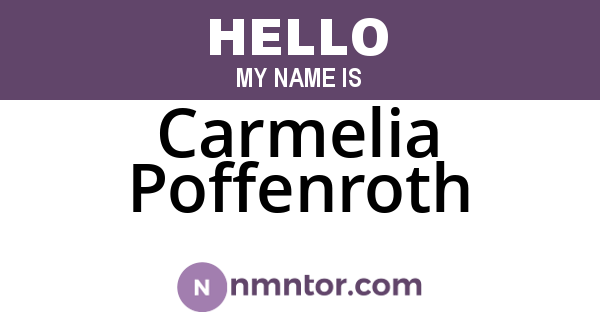 Carmelia Poffenroth
