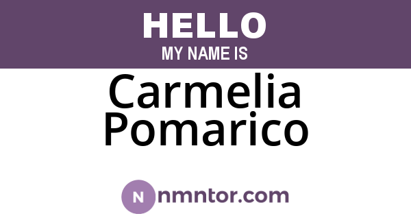 Carmelia Pomarico