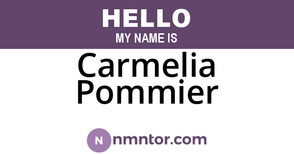 Carmelia Pommier