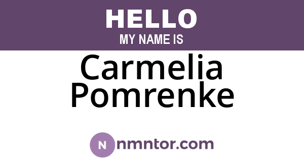 Carmelia Pomrenke