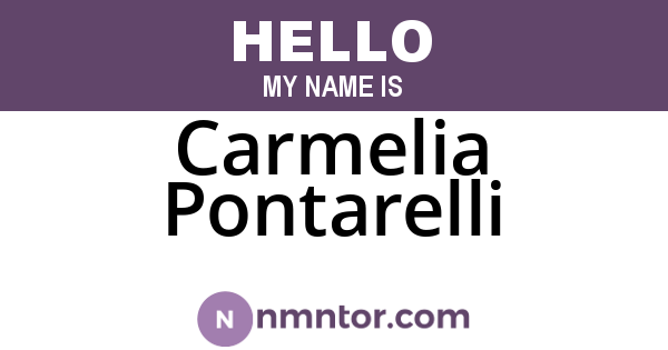 Carmelia Pontarelli