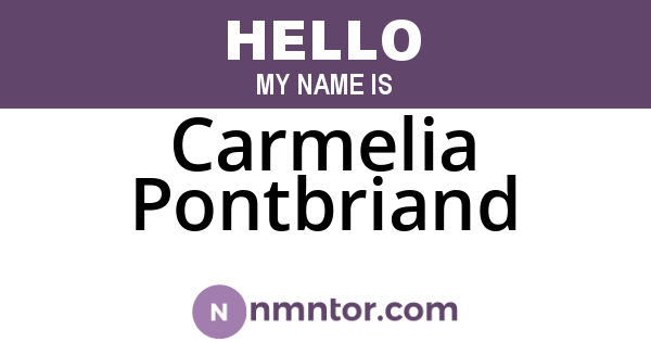 Carmelia Pontbriand