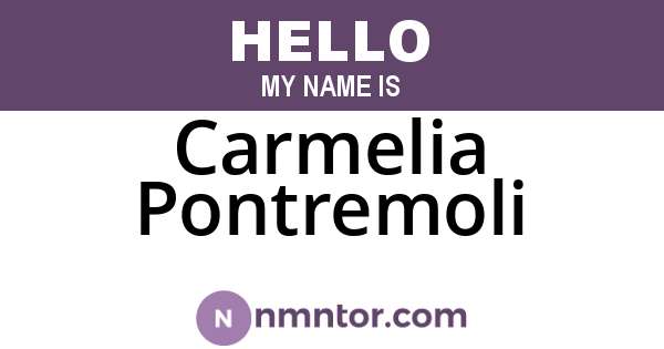 Carmelia Pontremoli