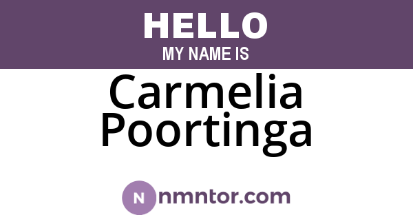 Carmelia Poortinga