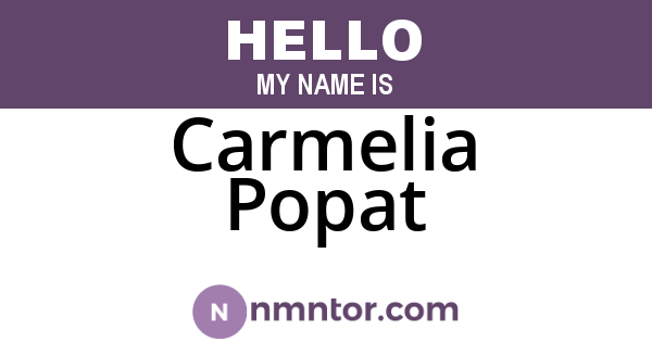 Carmelia Popat