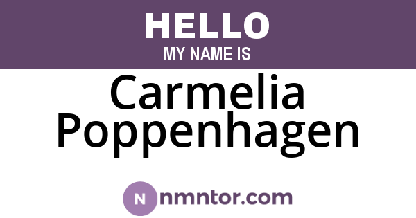 Carmelia Poppenhagen