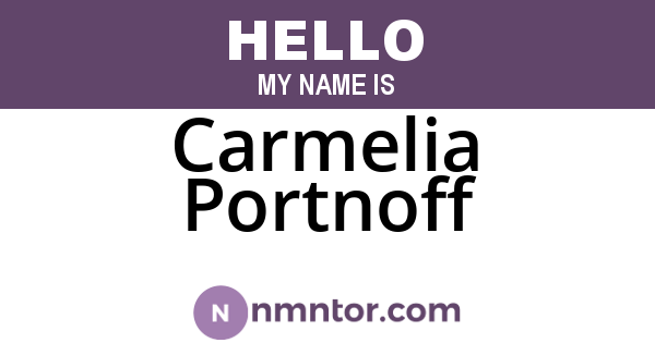 Carmelia Portnoff