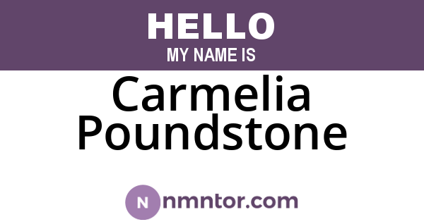 Carmelia Poundstone