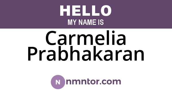 Carmelia Prabhakaran