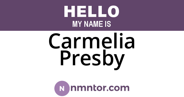 Carmelia Presby
