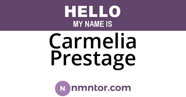 Carmelia Prestage