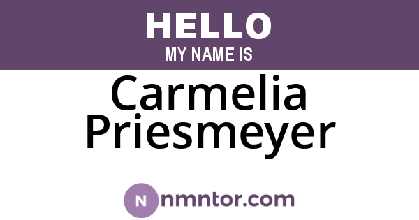 Carmelia Priesmeyer