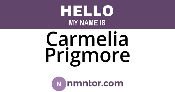 Carmelia Prigmore