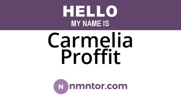 Carmelia Proffit