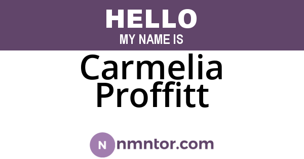 Carmelia Proffitt