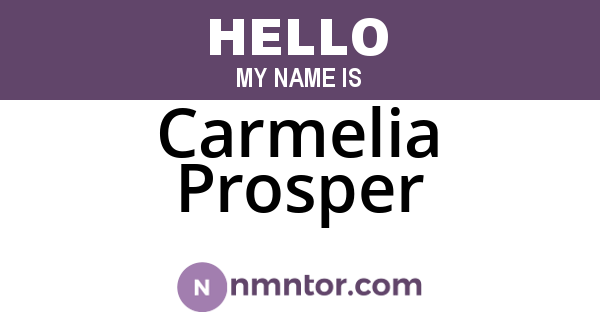 Carmelia Prosper