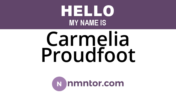 Carmelia Proudfoot