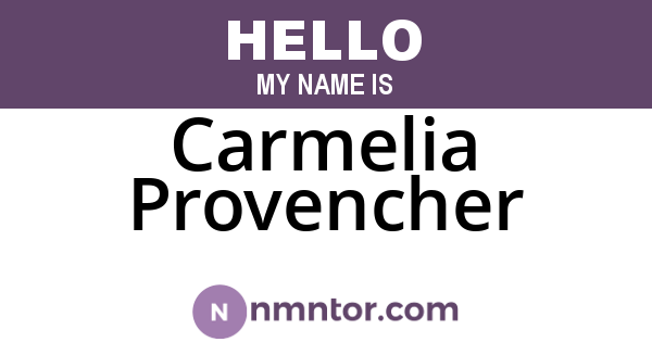 Carmelia Provencher