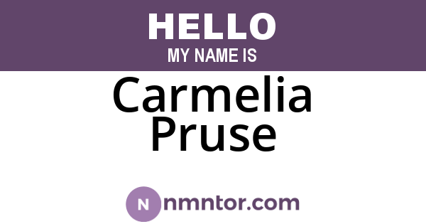 Carmelia Pruse