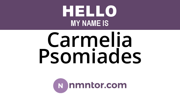 Carmelia Psomiades