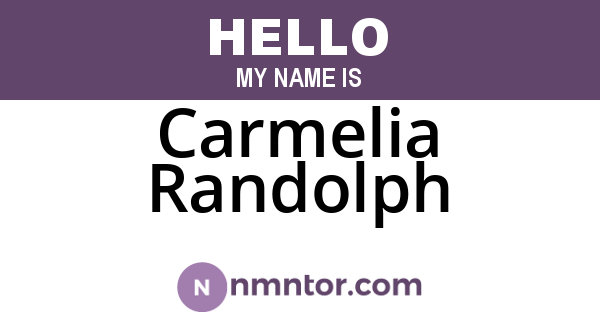 Carmelia Randolph