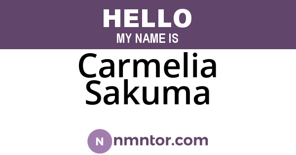 Carmelia Sakuma