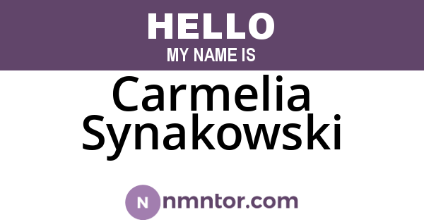 Carmelia Synakowski