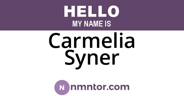 Carmelia Syner