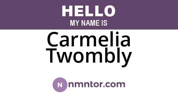 Carmelia Twombly